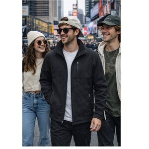 Free Country Men’s Black Base Camp Softshell Jacket